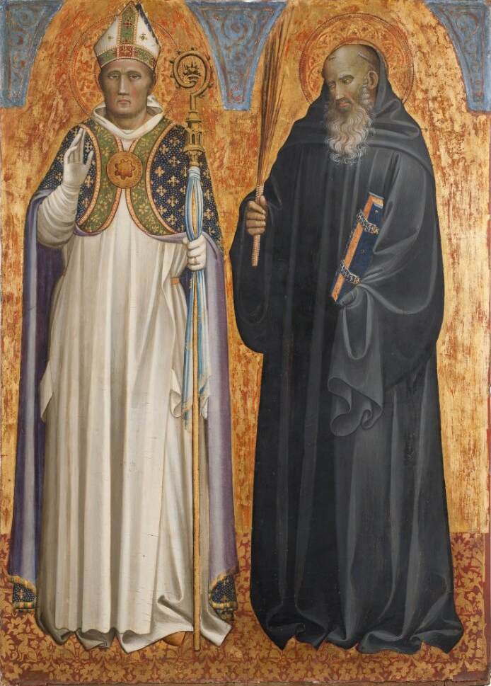 St Hugh of Lincoln and St Benedict of Nursia by STARNINA, Gherardo di Jacopo