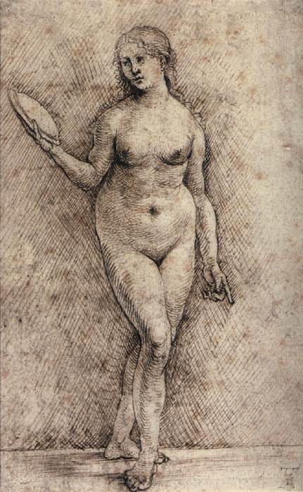 Nude Woman with a Mirror by KULMBACH, Hans Süss von