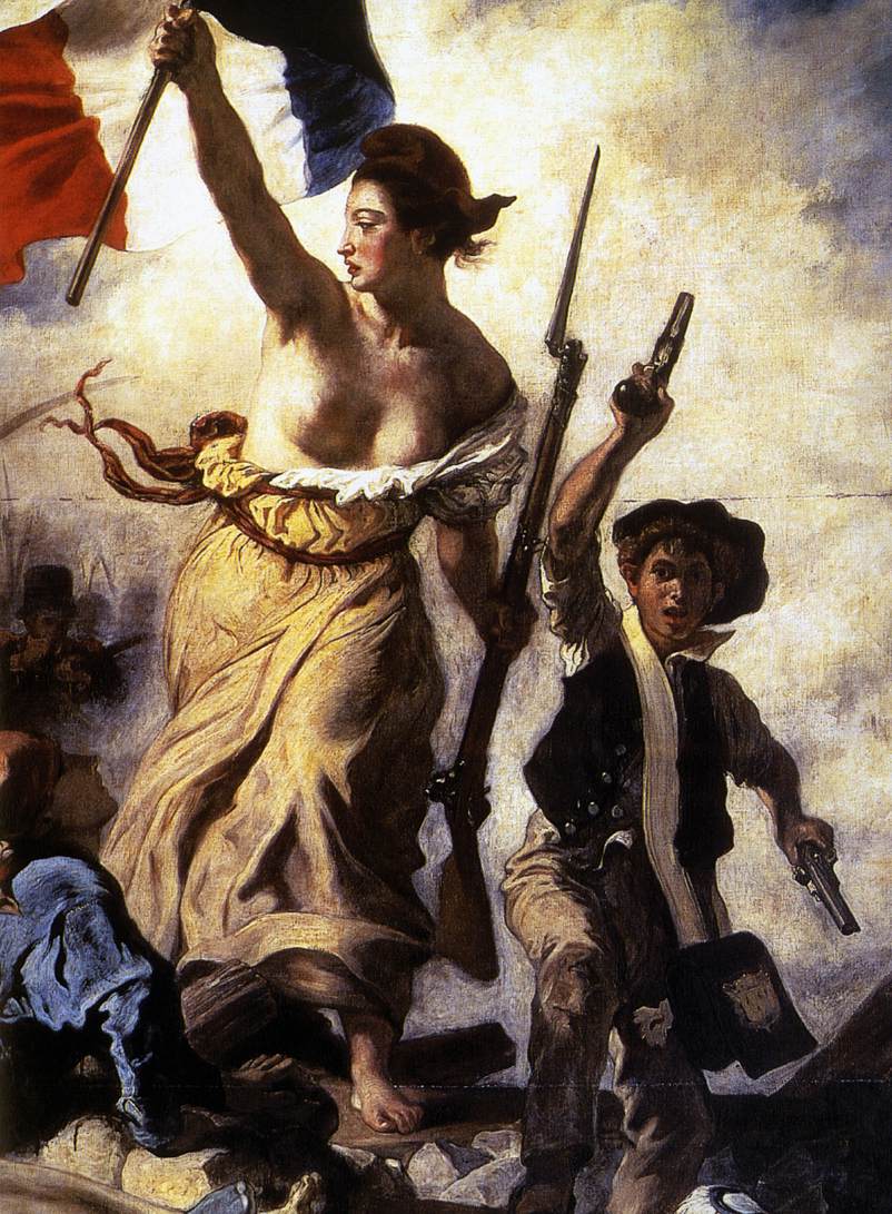 Liberty Leading the People (detail) by DELACROIX, Eugène