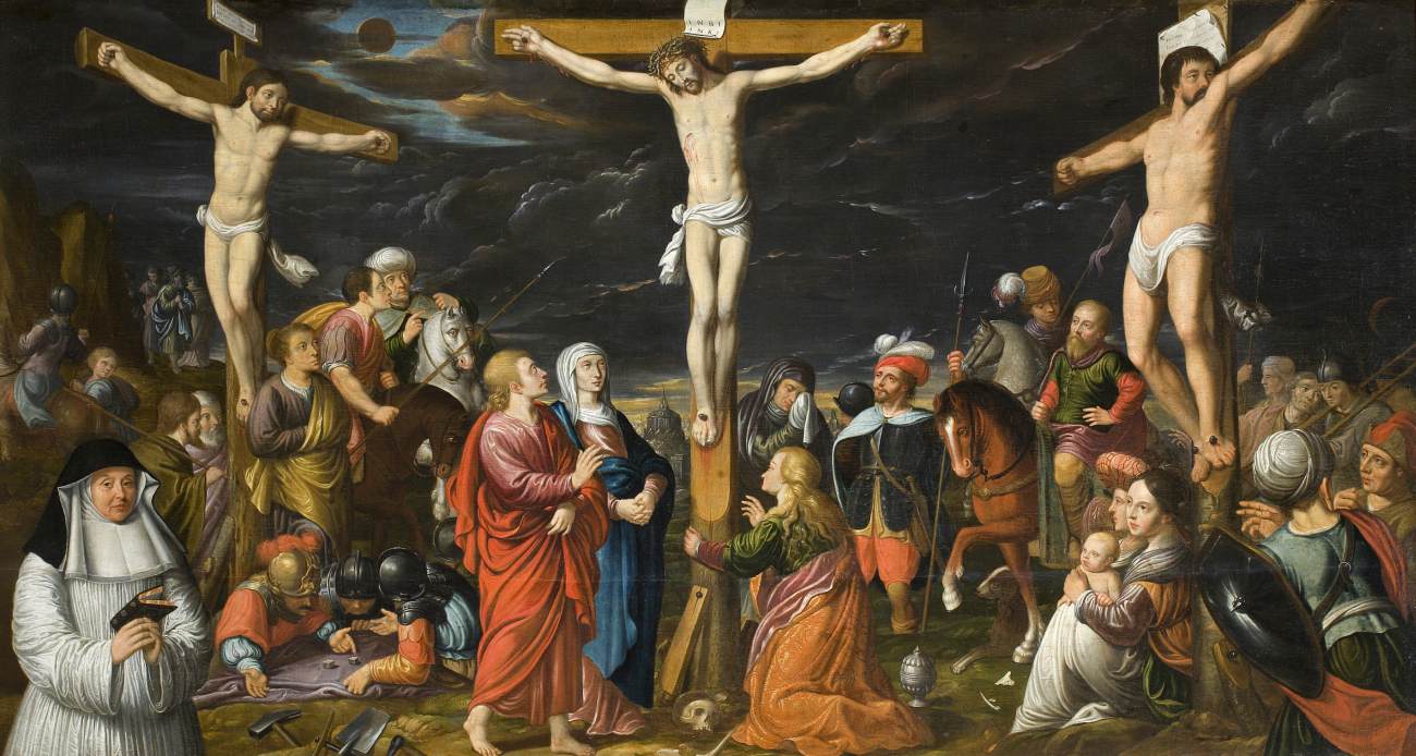 Crucifixion with Donor by COSSIERS, Jan