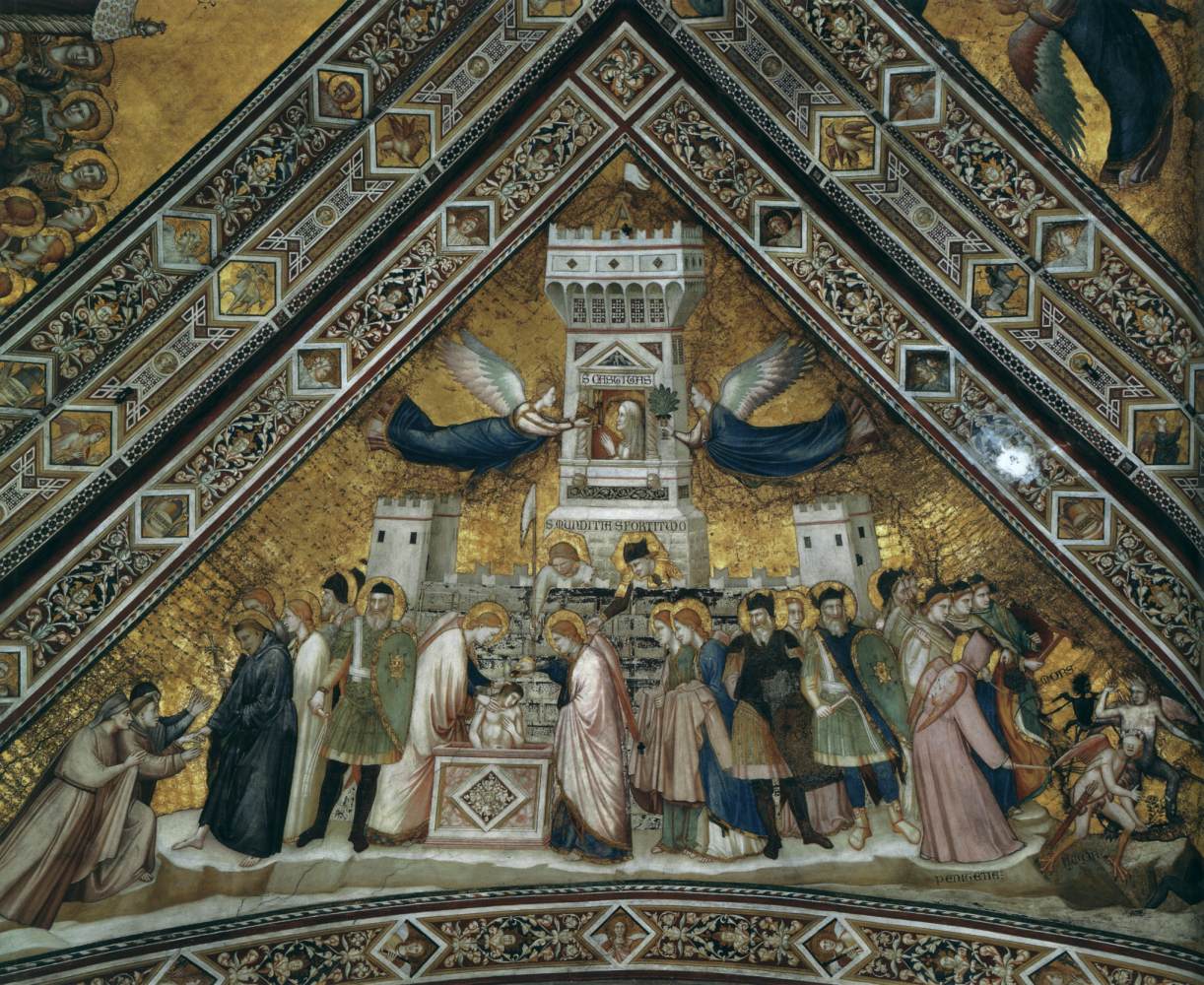 Franciscan Allegories: Allegory of Chastity by GIOTTO di Bondone