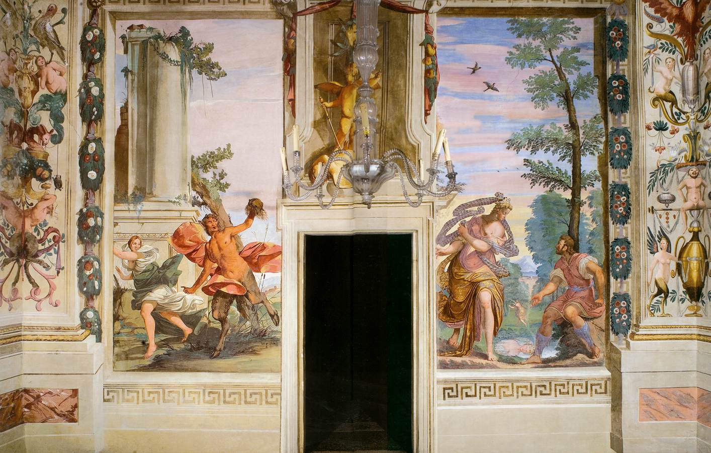 View of a wall in the Pastor Fido camerino by CARPIONI, Giulio