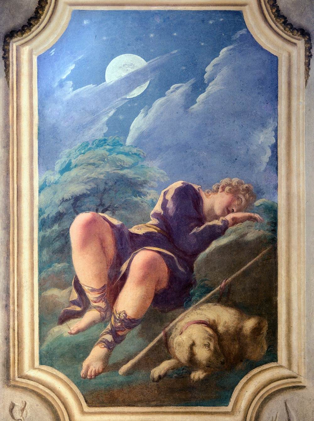 Sleeping Endymion by PELLEGRINI, Giovanni Antonio