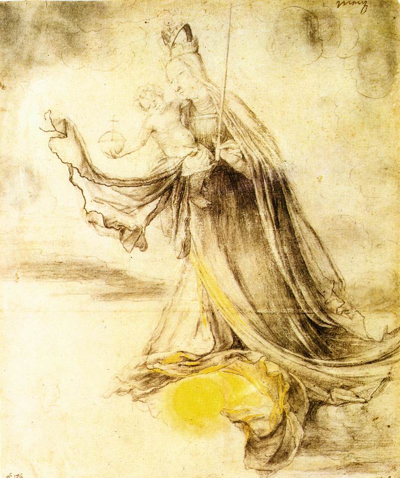 Mary with the Sun below her Feet by GRÜNEWALD, Matthias