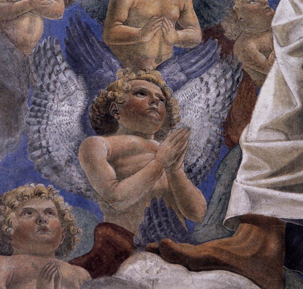 Triumphant Christ (detail) by MELOZZO DA FORLI