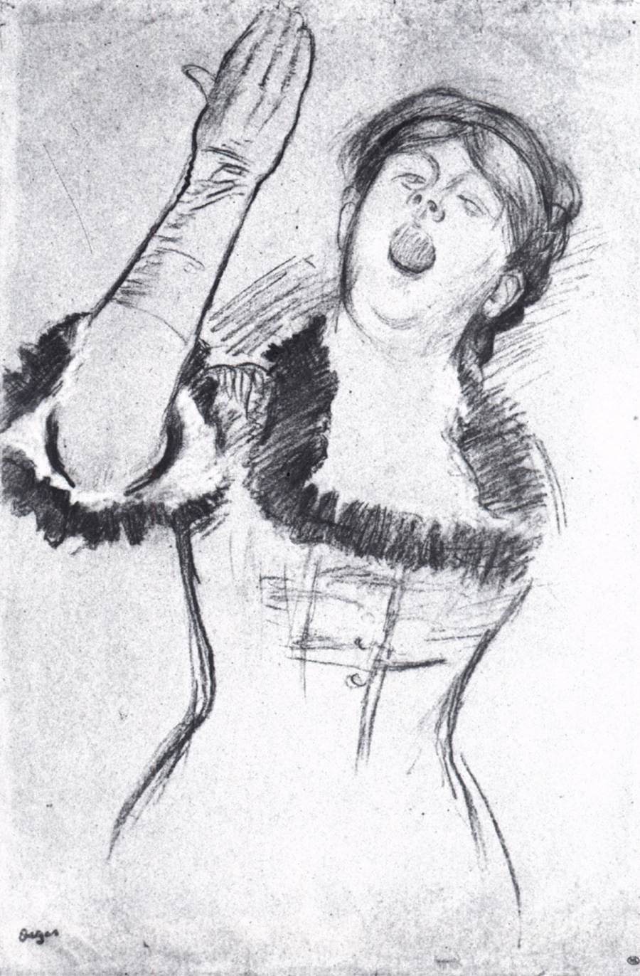 Music Hall Singer by DEGAS, Edgar