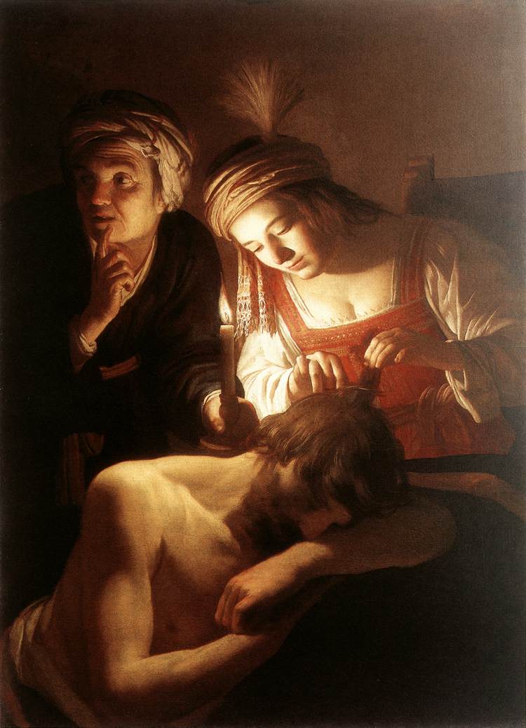 Samson and Delilah by HONTHORST, Gerrit van