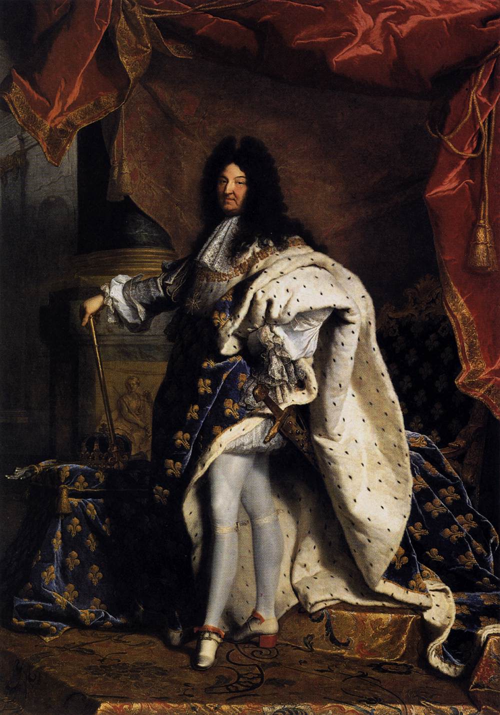 Portrait of Louis XIV by RIGAUD, Hyacinthe