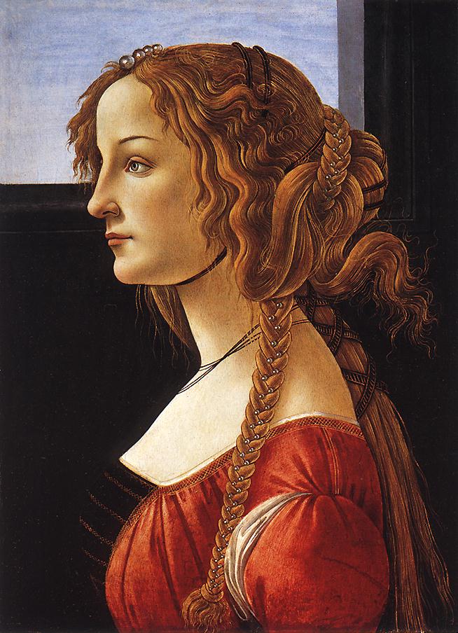 Portrait of a Young Woman by BOTTICELLI, Sandro