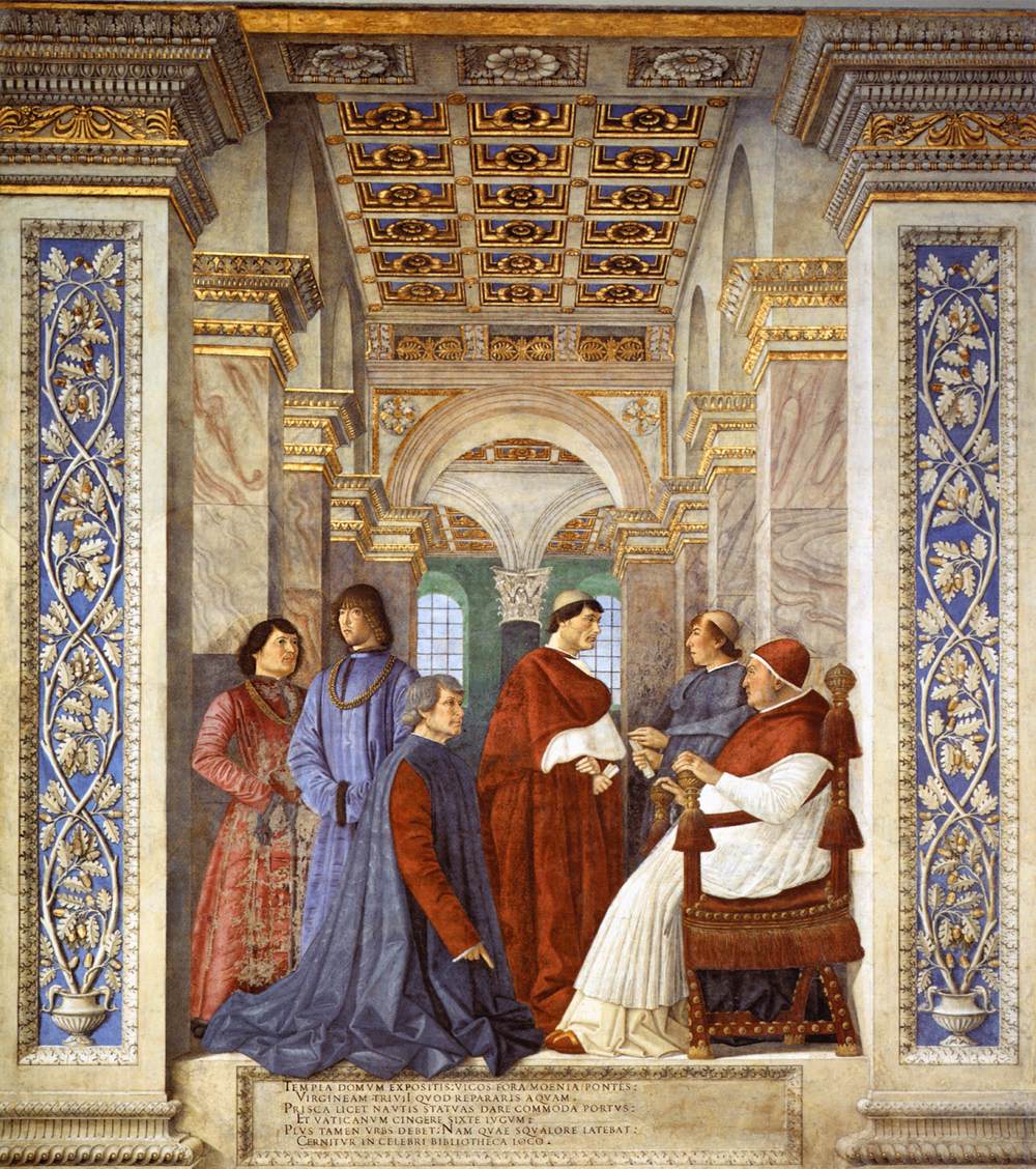 Foundation of the Library by MELOZZO DA FORLI