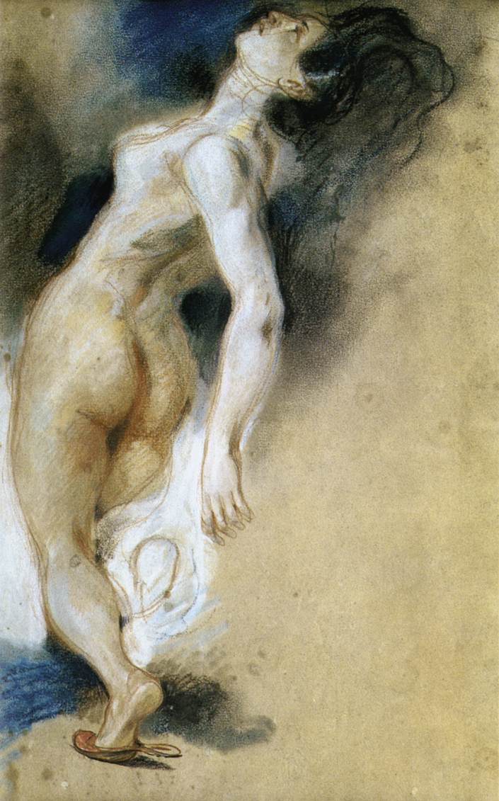 Female Nude, Killed from Behind by DELACROIX, Eugène