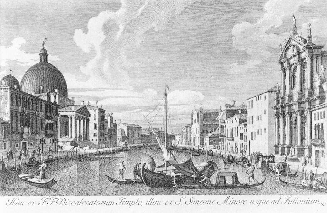 The Canal Grande with San Simeone Piccolo and the Scalzi by