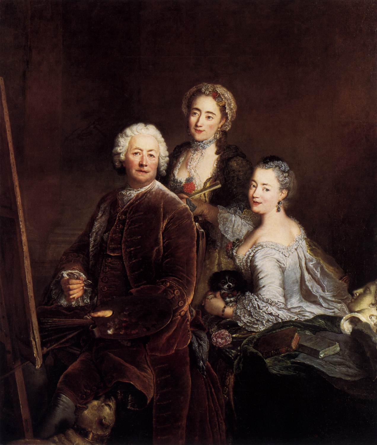 Self-Portrait with Daughters by