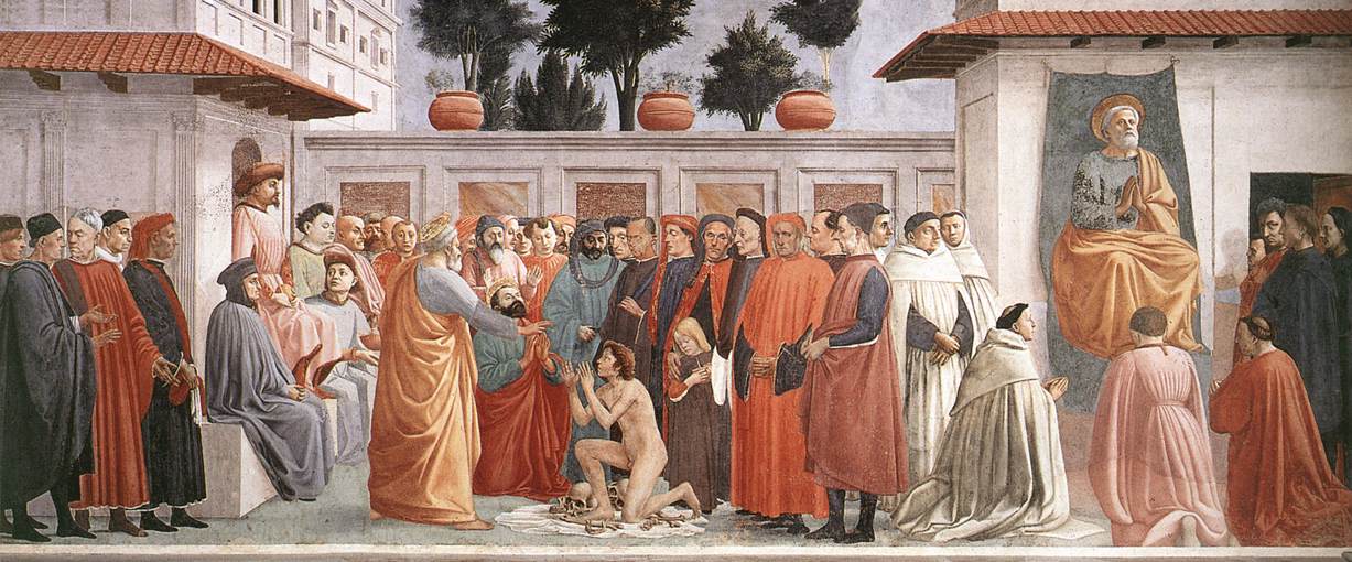 Raising of the Son of Theophilus and St Peter Enthroned by