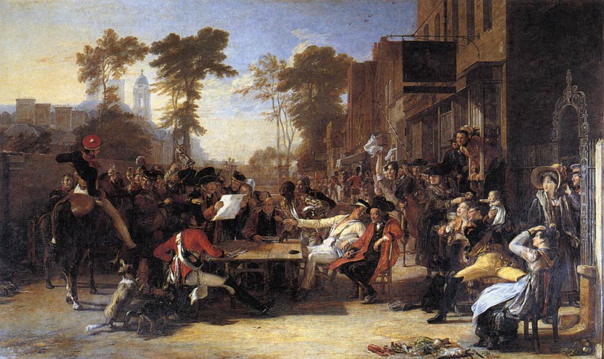 Chelsea Pensioners Reading the Waterloo Dispatch by WILKIE, Sir David