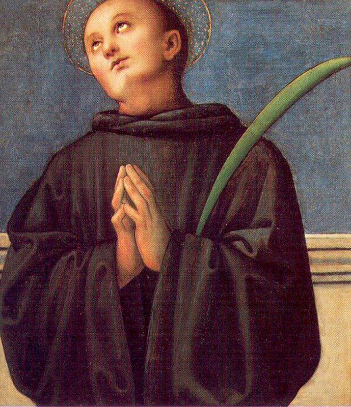 Saint Placidus by PERUGINO, Pietro