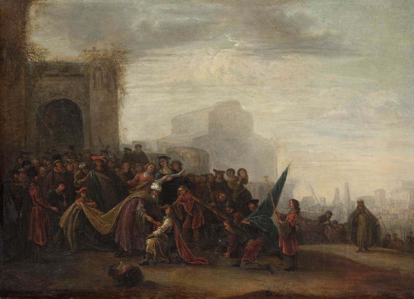 Saul Welcoming David after his Victory over Goliath by WET, Gerrit de