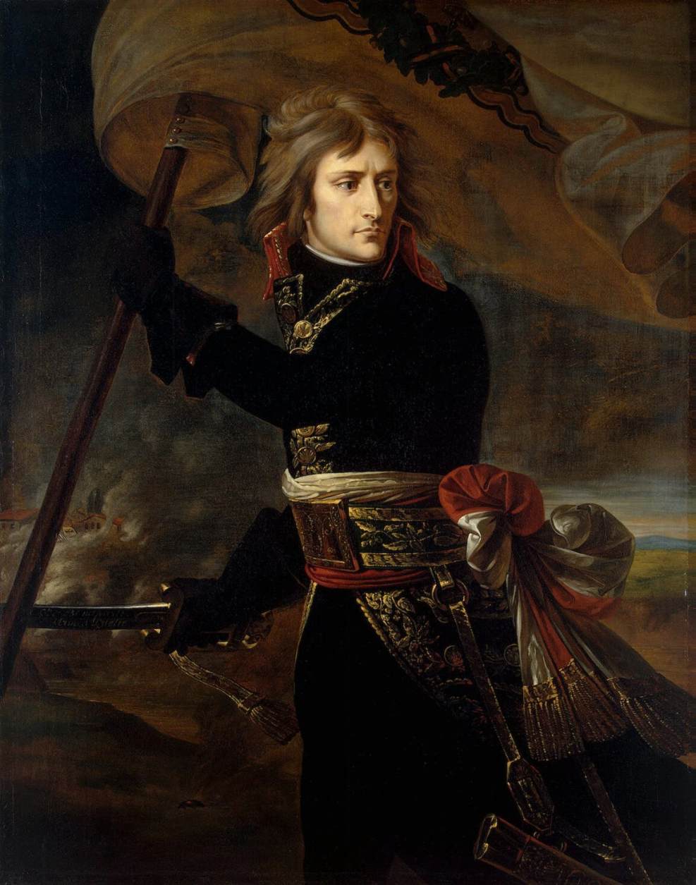 Bonaparte on the Bridge at Arcole by GROS, Antoine-Jean