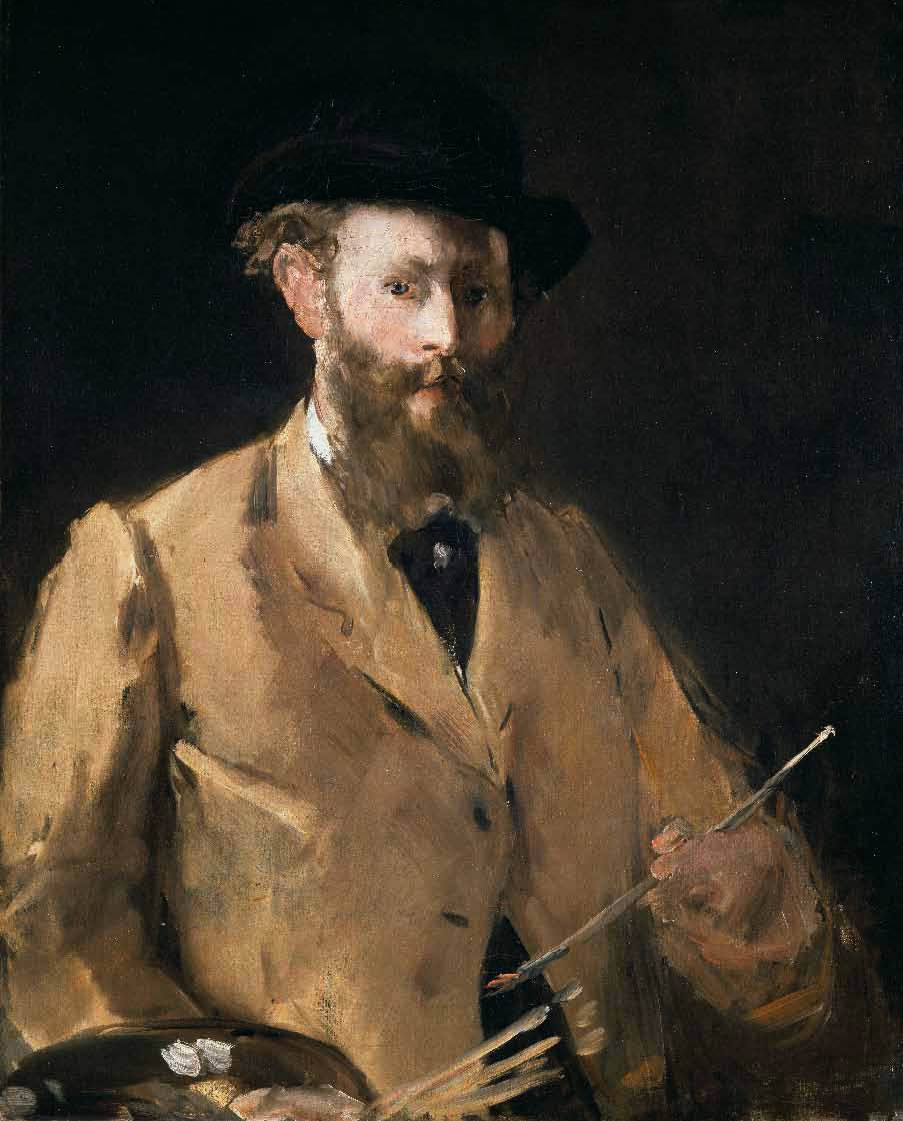 Self-Portrait with a Palette by MANET, Edouard