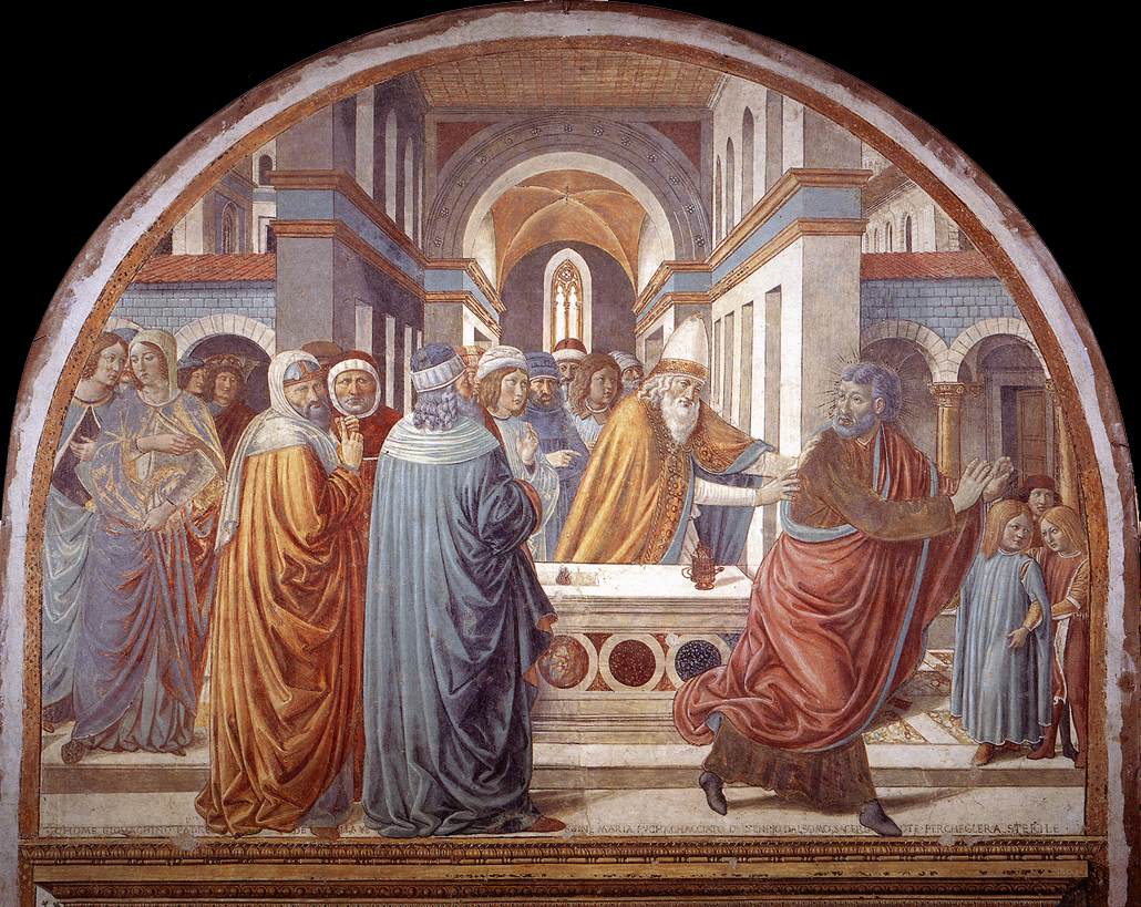 Expulsion of Joachim from the Temple by GOZZOLI, Benozzo