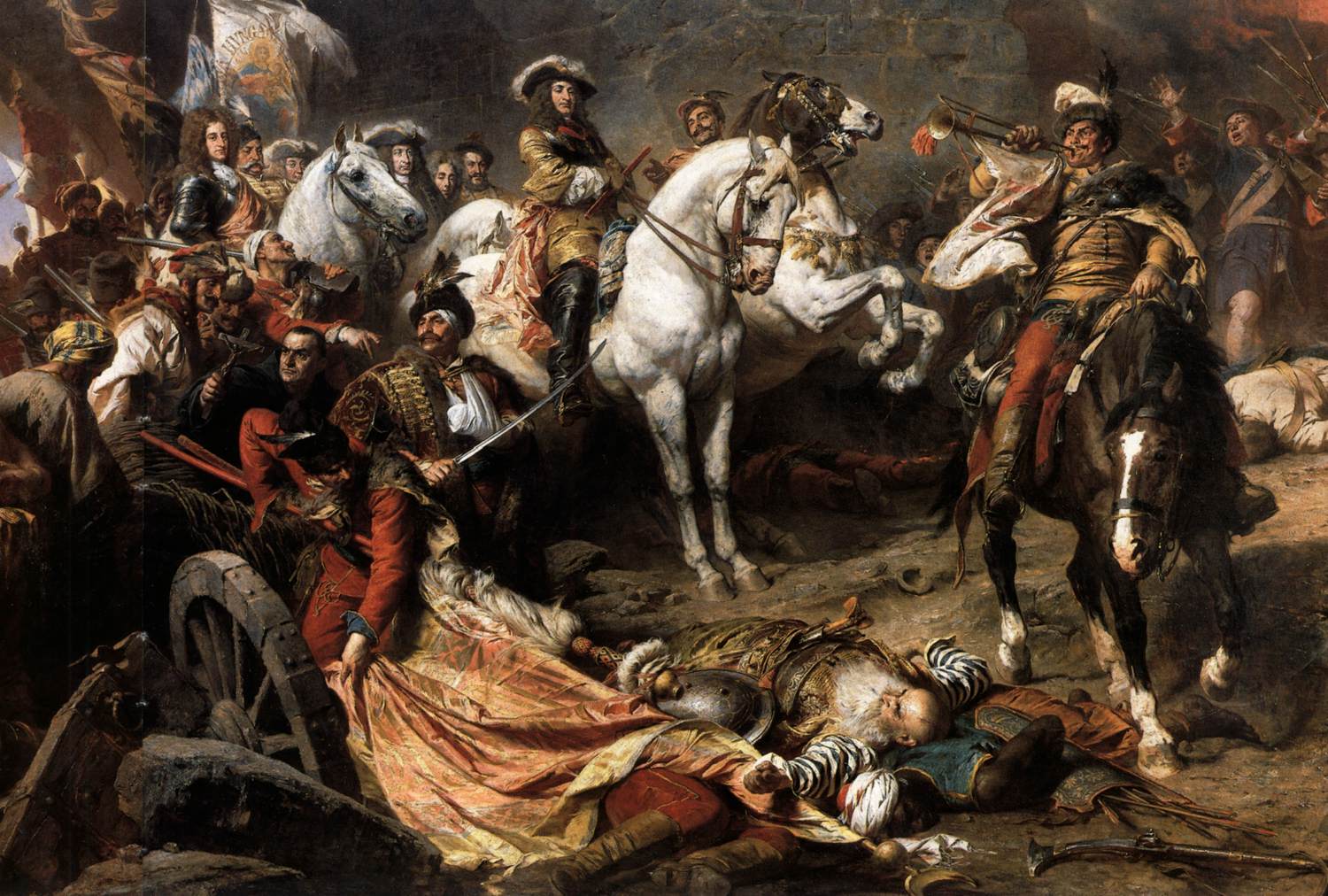 The Recapture of Buda Castle in 1686 (detail) by BENCZÚR, Gyula