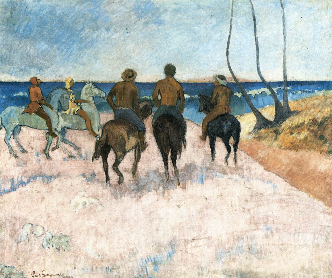 Riders on the Beach by GAUGUIN, Paul