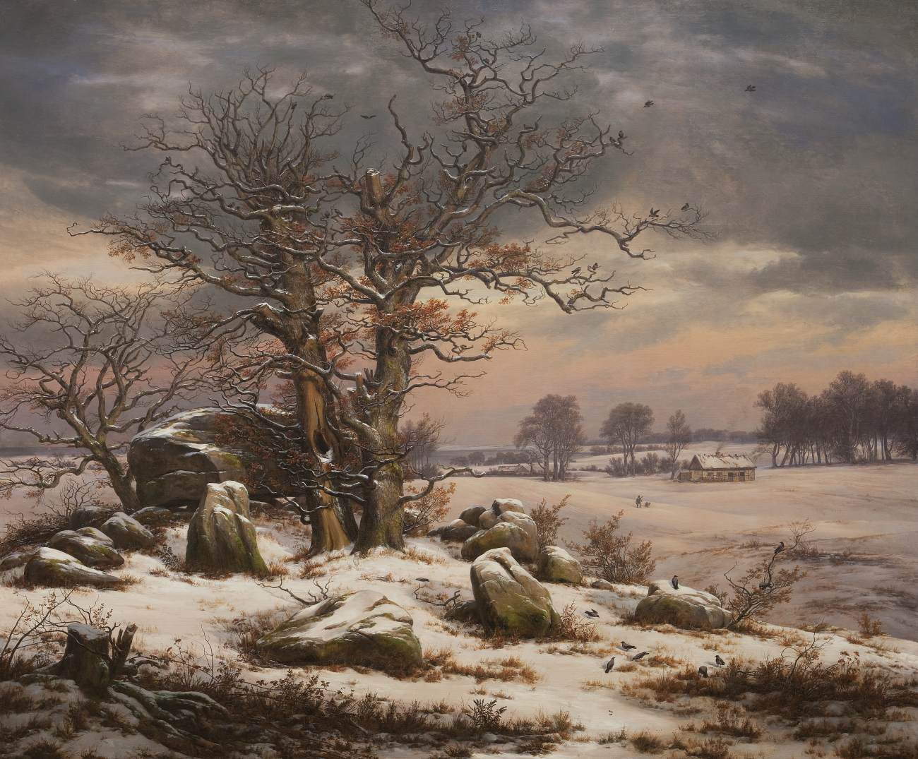 Winter Landscape near Vordingborg, Denmark by