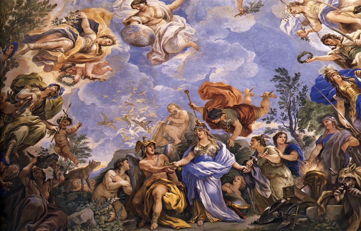 Ceiling decoration (detail) by GIORDANO, Luca