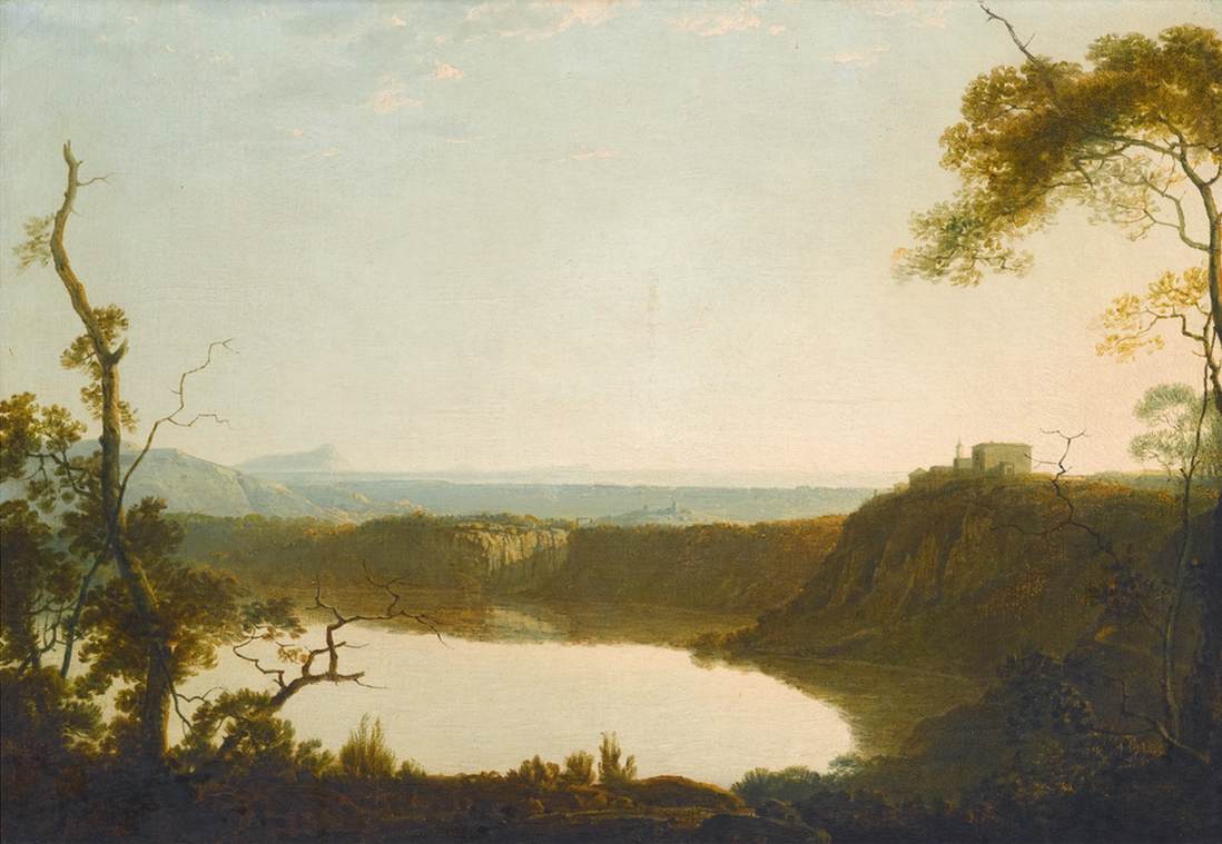 View of Lake Nemi by WRIGHT, Joseph