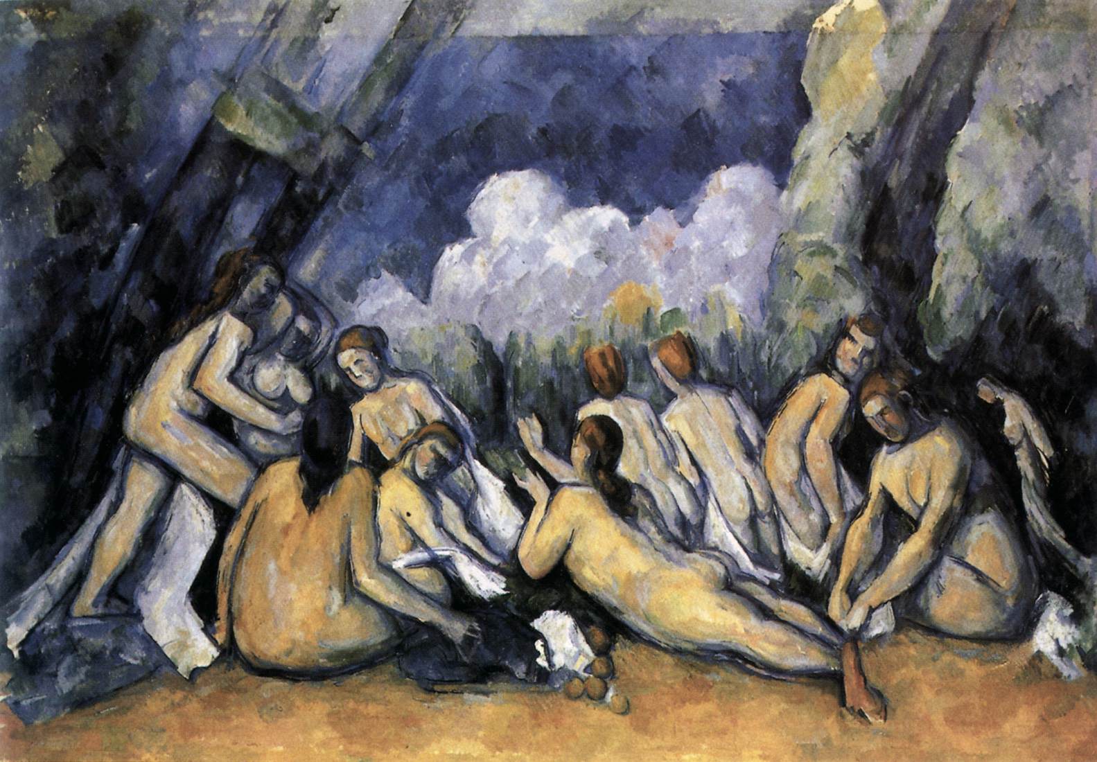 The Large Bathers by CÉZANNE, Paul