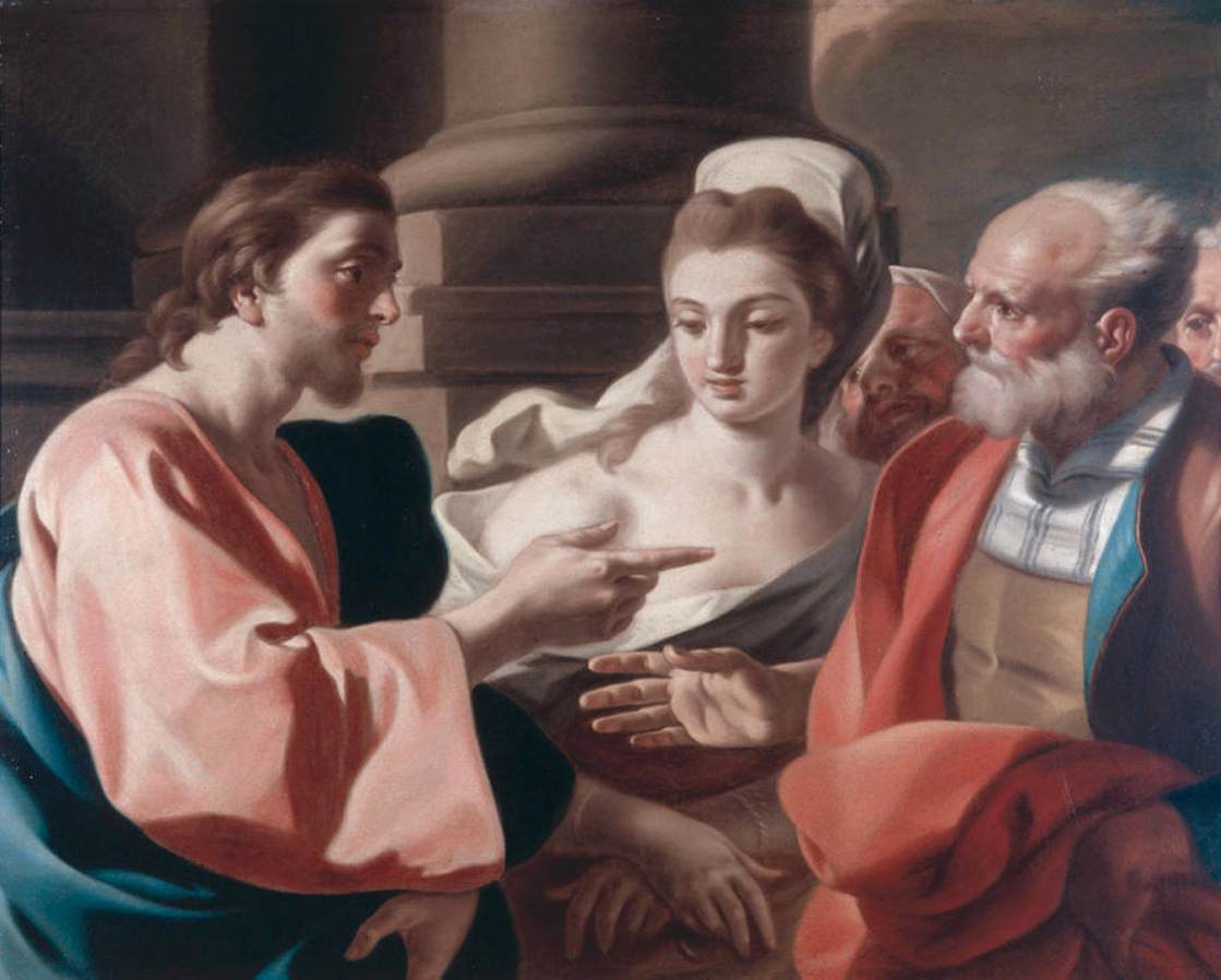 Christ and the Woman Taken in Adultery by MURA, Francesco de