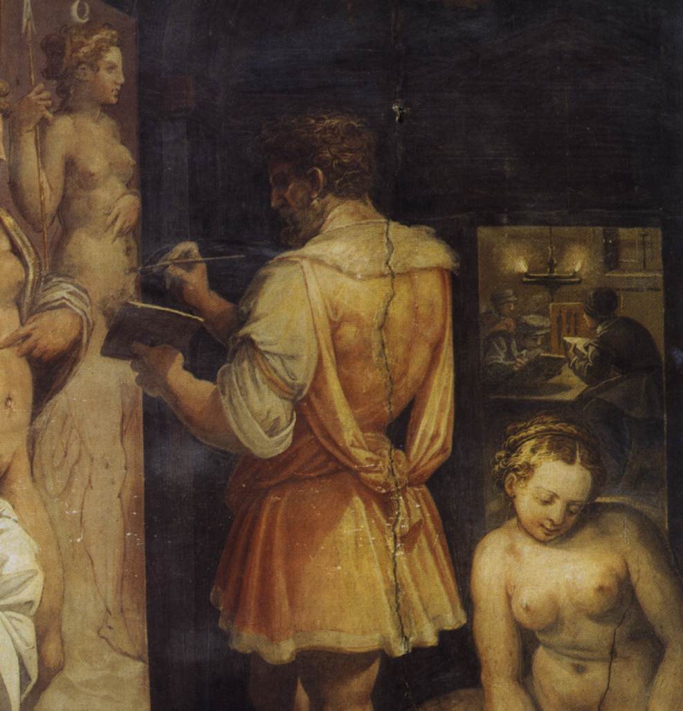 The Studio of the Painter (detail) by