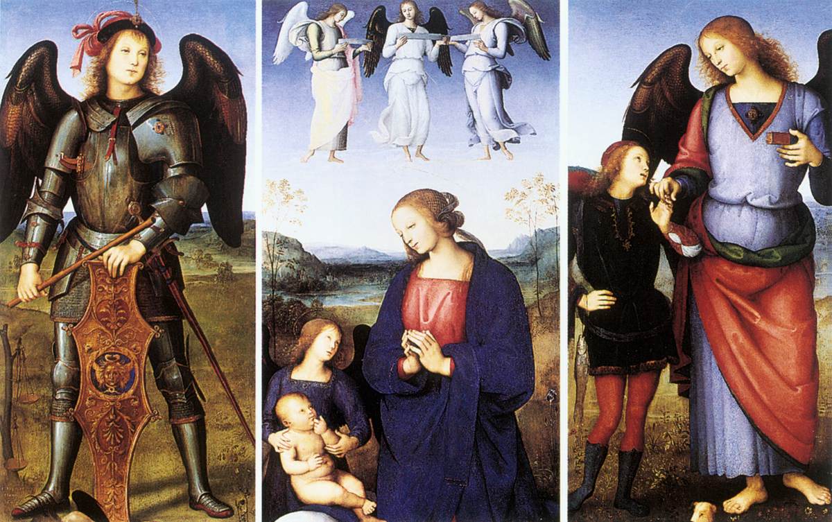 Polyptych of Certosa di Pavia (details) by PERUGINO, Pietro