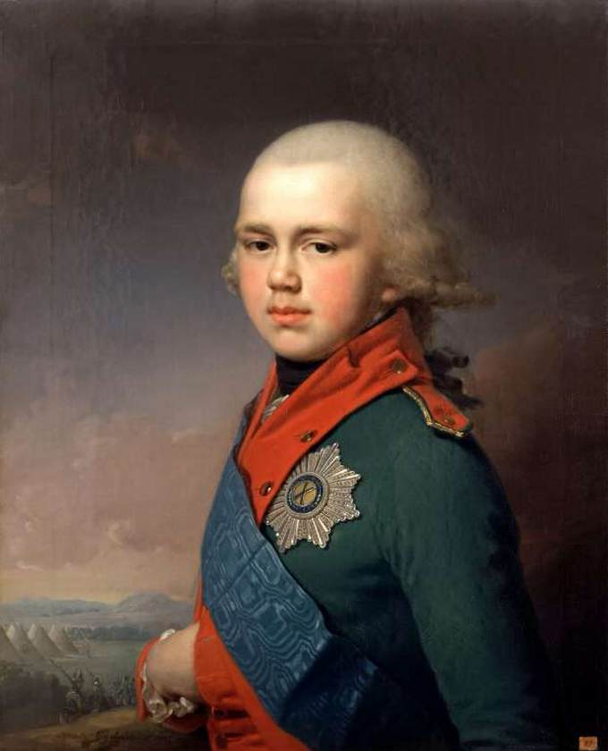 Portrait of Grand Prince Konstantin Pavlovich by BOROVIKOVSKY, Vladimir Lukich