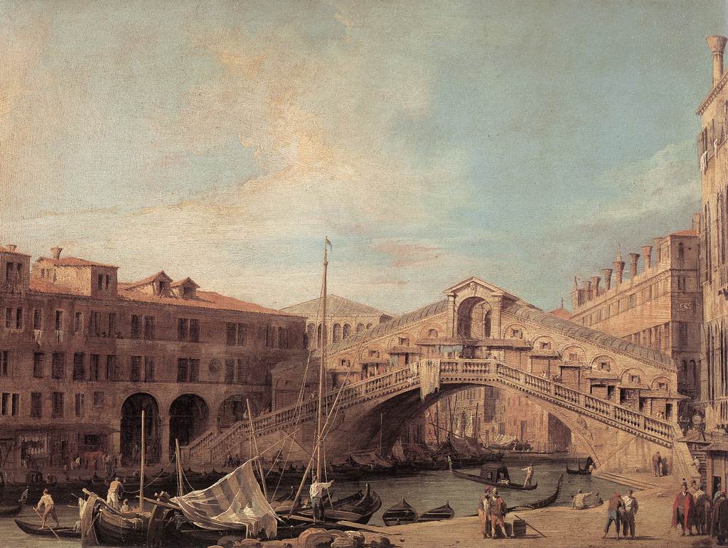 Grand Canal: The Rialto Bridge from the South by