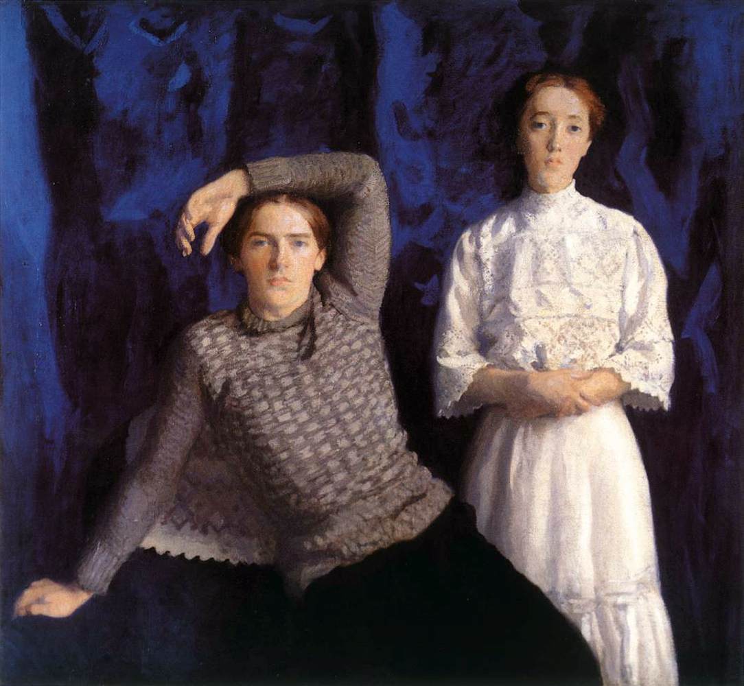 Double Portrait (Béni and Noémi) by FERENCZY, Károly