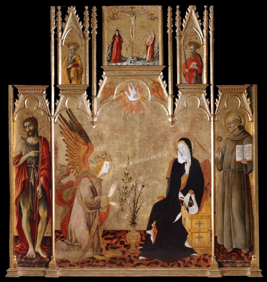 Annunciation with Saints by MATTEO di Giovanni