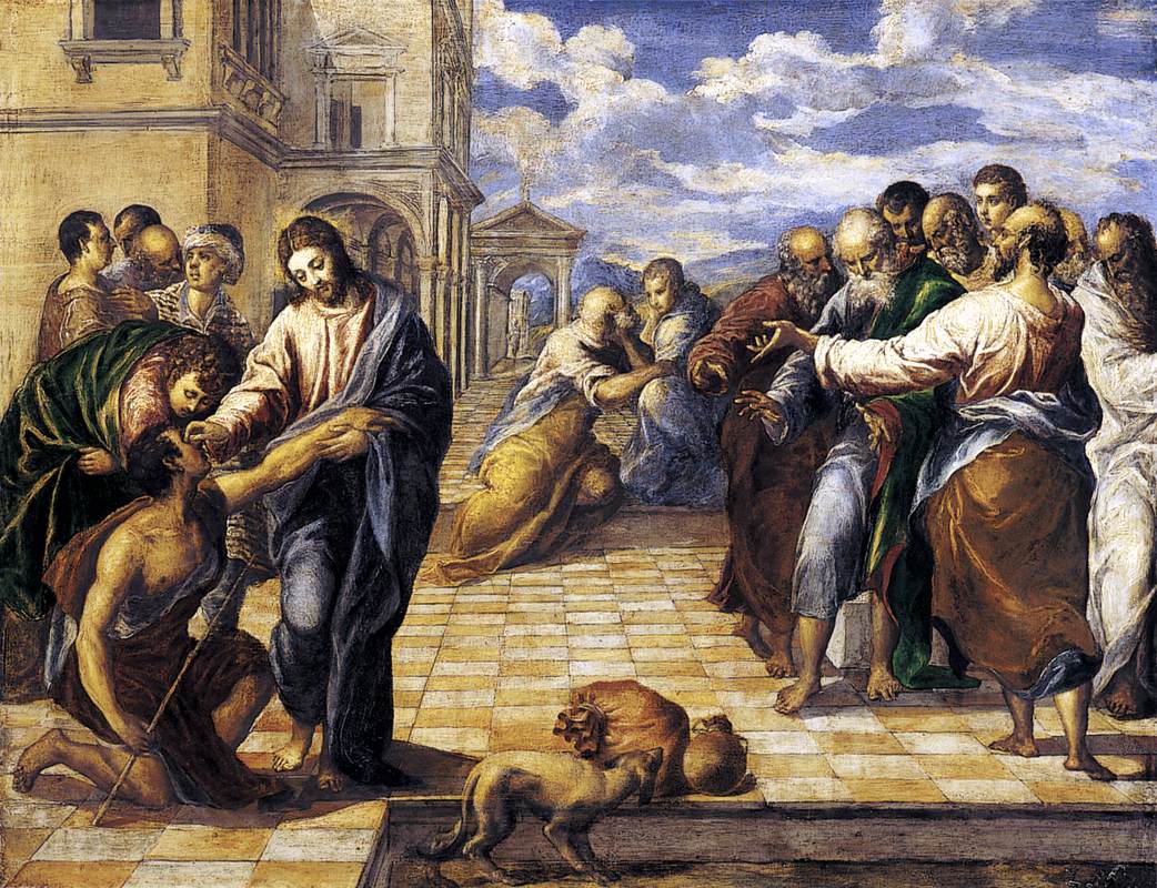 Christ Healing the Blind by GRECO, El