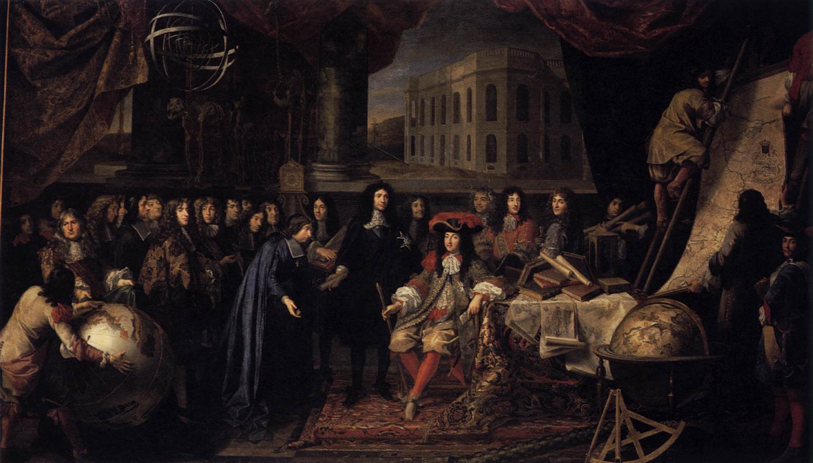 Colbert Presenting the Members of the Royal Academy of Sciences to Louis XIV in 1667 by TESTELIN, Henri