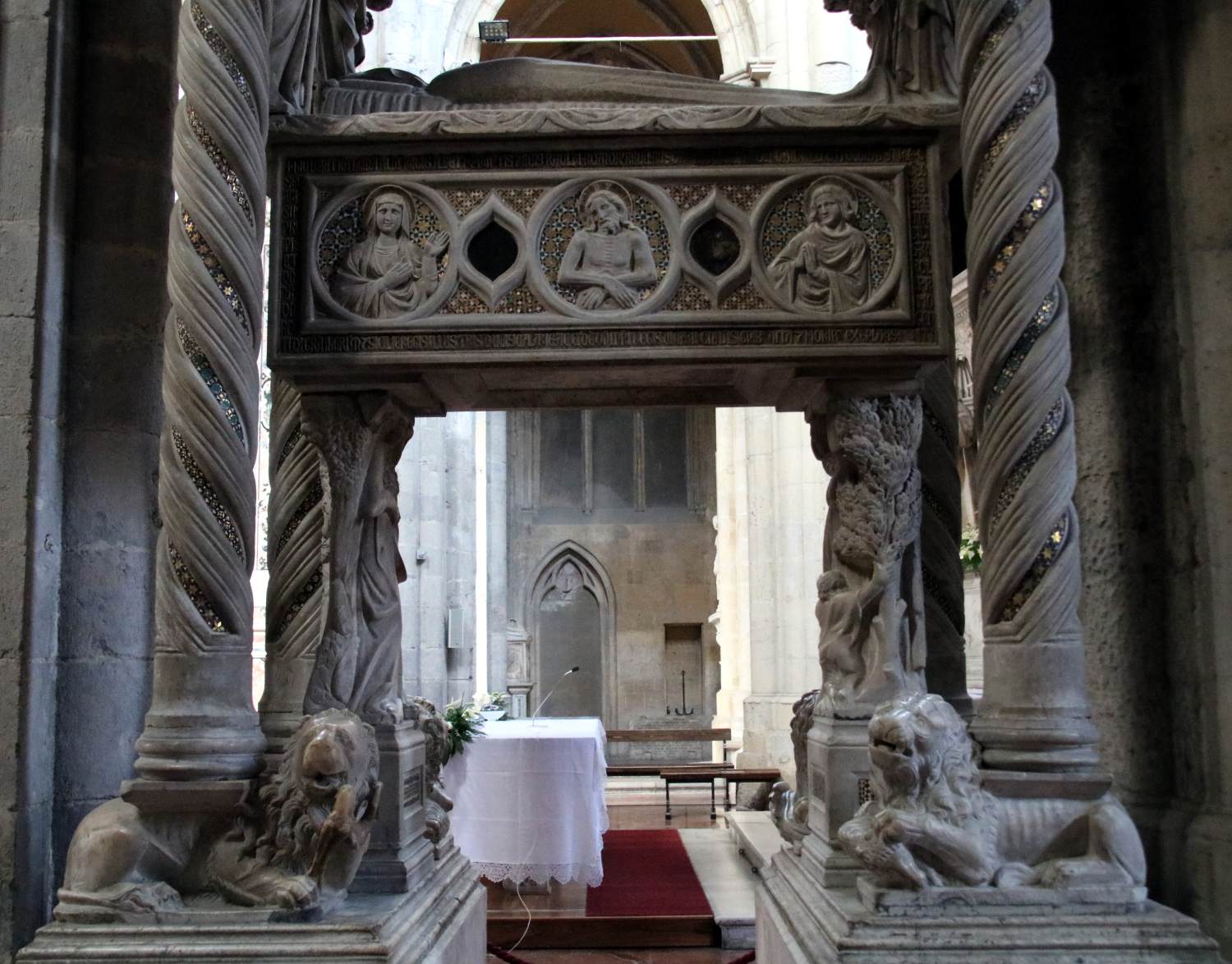 Tomb of Catherine of Austria (detail) by TINO DI CAMAINO