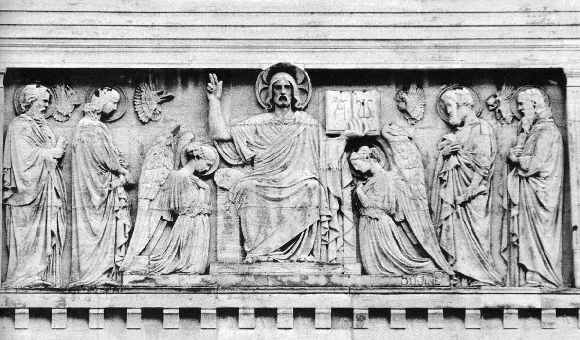 Christ between Two Angels and the Four Evangelists by