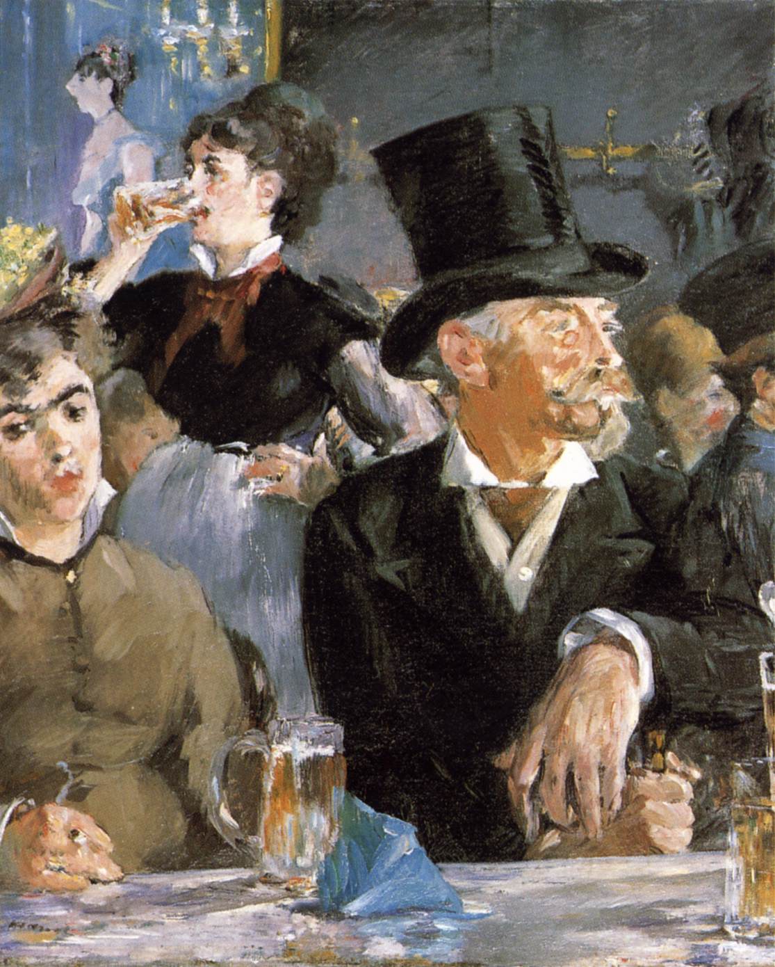 At the Café (Bock Drinkers) by MANET, Edouard