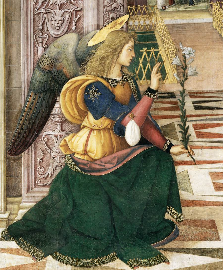 The Annunciation (detail) by PINTURICCHIO