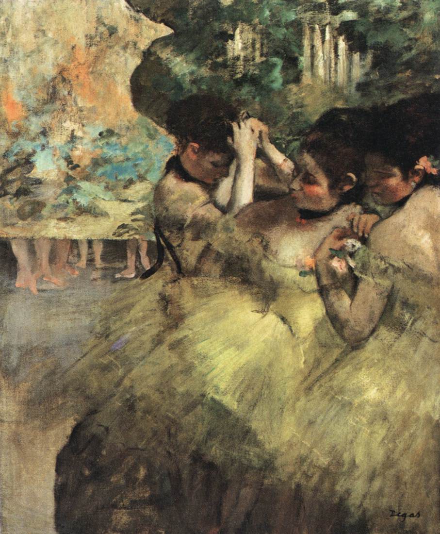 Dancers Preparing for the Ballet by