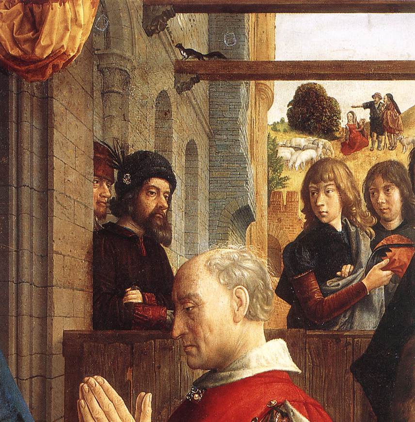 Monforte Altarpiece (detail) by GOES, Hugo van der