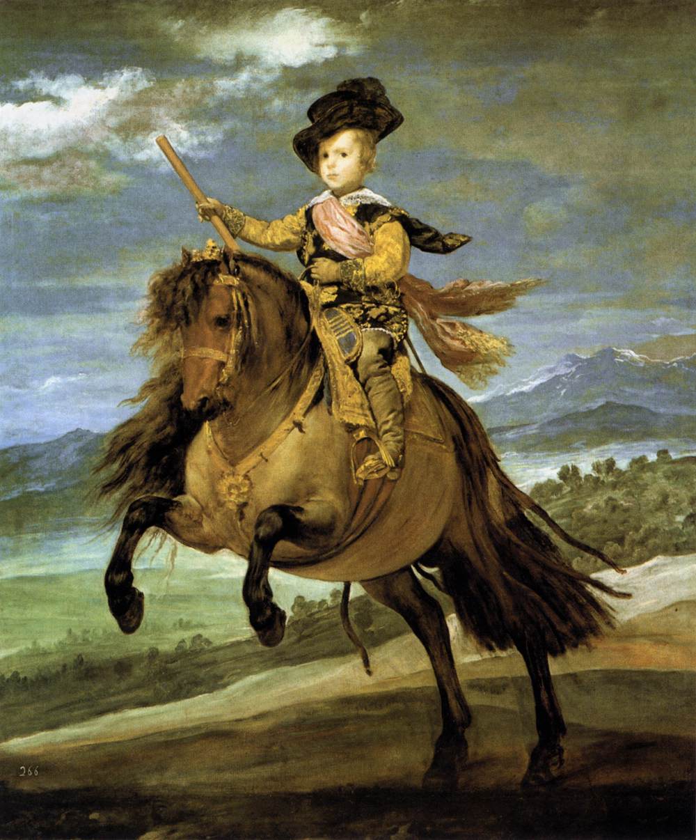 Prince Baltasar Carlos on Horseback by VELÁZQUEZ, Diego Rodriguez de Silva y