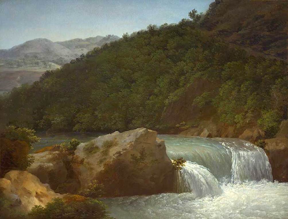 View of the Cascade of the Gorge near Allevard by