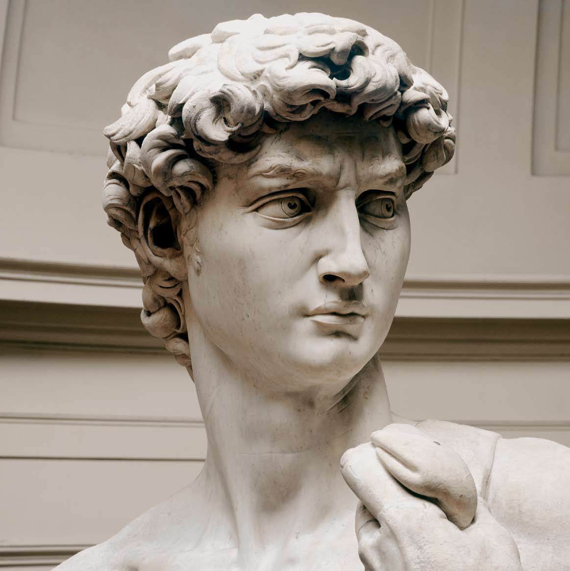 David (detail) by MICHELANGELO Buonarroti