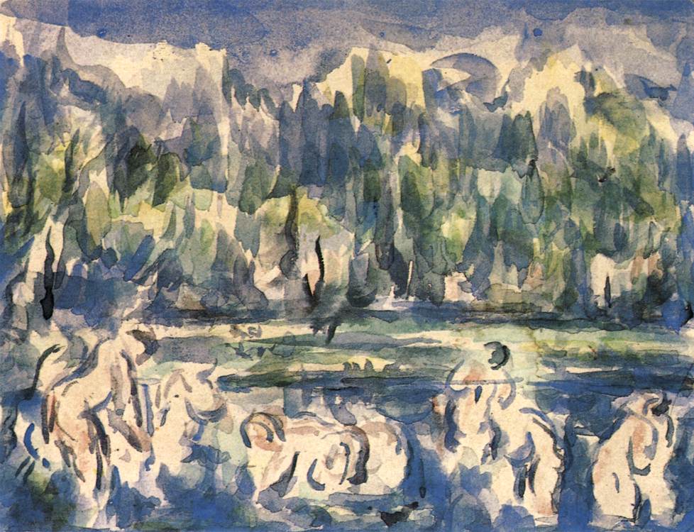 Bathers by CÉZANNE, Paul