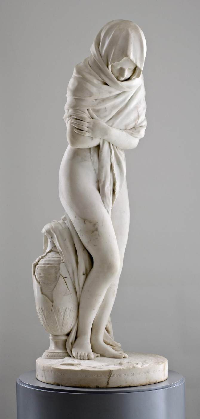 Winter (The Cold Girl) by HOUDON, Jean-Antoine